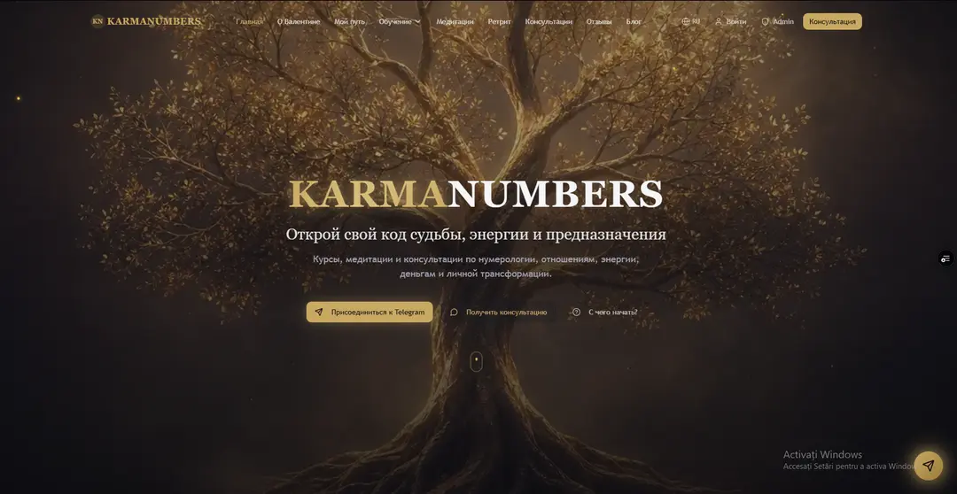 Captură Karma Numbers din portofoliul ADS Moldova